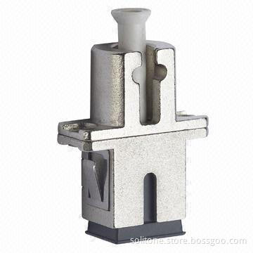 Fiber-optic Manufacturer Adapter, Simplex, Made of Metal Material